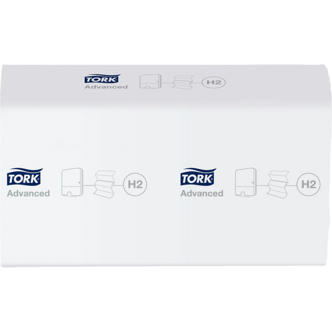 Полотенце бумажное листовое TORK H2 XPRESS БЕЛОЕ "TELLUS" 1/21 2-сл 213х225 мм G-471150