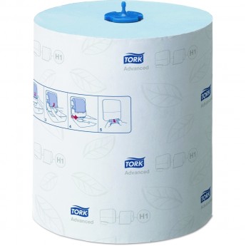 Полотенце бумажное TORK H1 ADVANCED ГОЛУБОЕ Н210хD190 мм